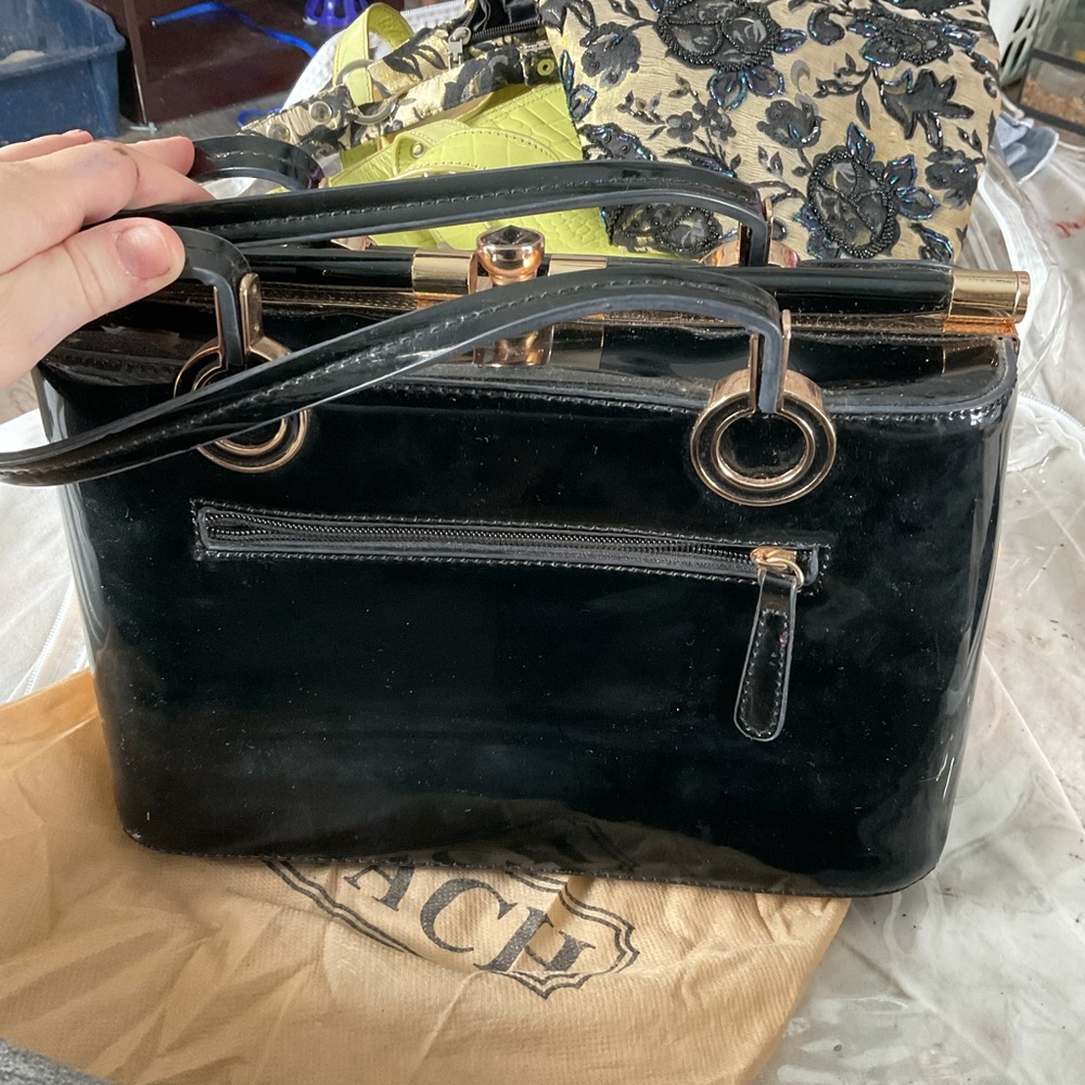 Vintage black large case bag